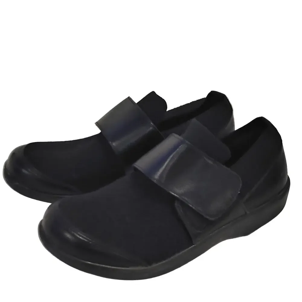 Trau EU 39 US 9 Mary Jane Style Comfort Shoes Black Hook & Loop Slip Resistant